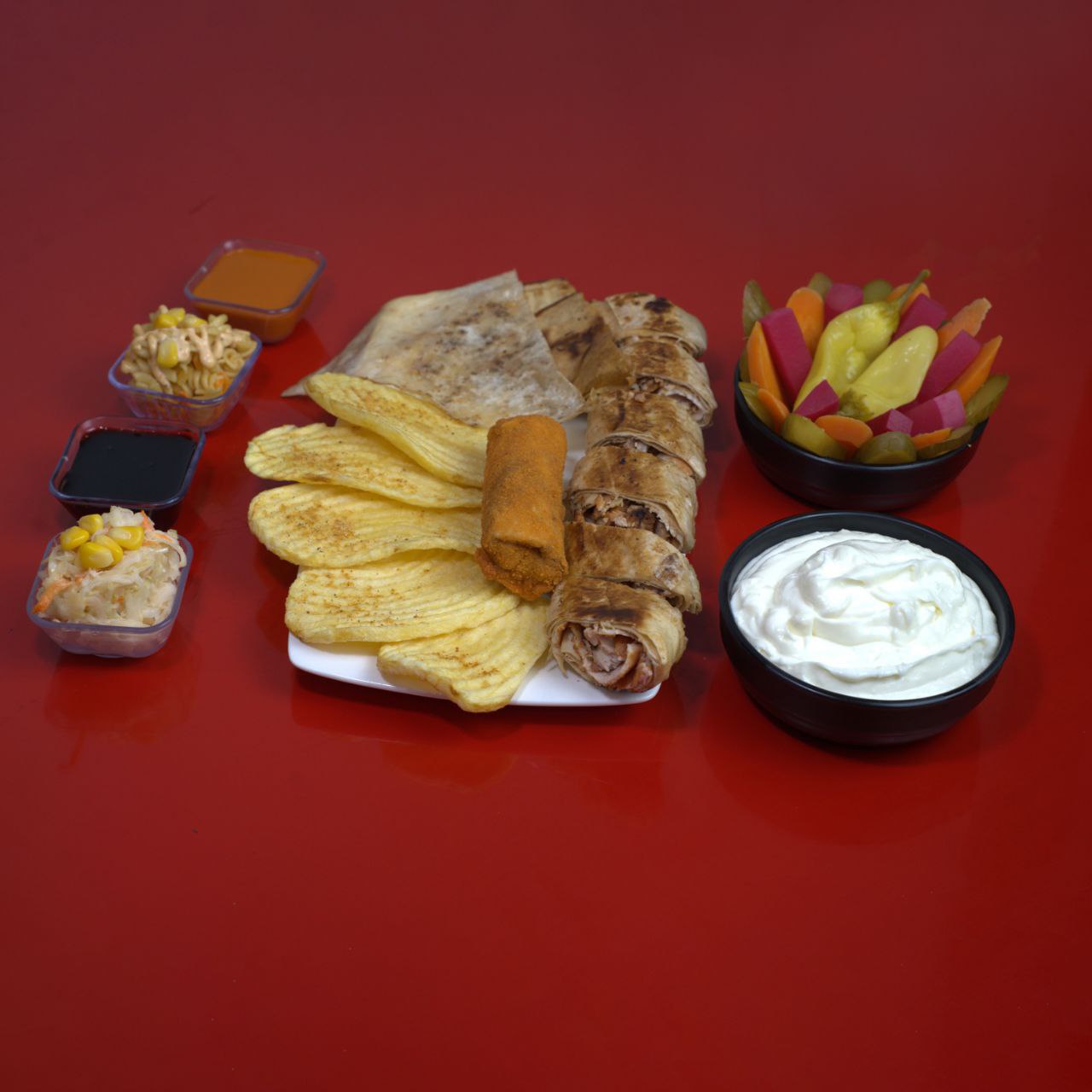 وجبة شاورما عربي