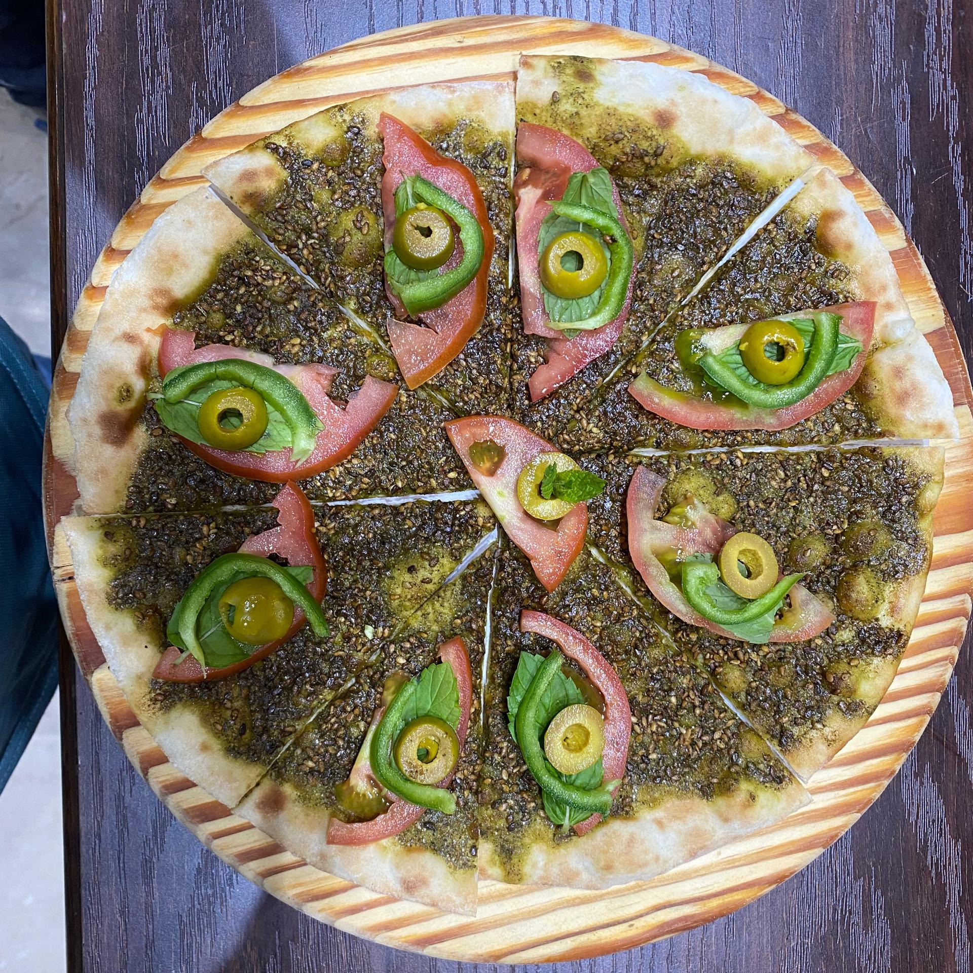 زعتر مع خضرة