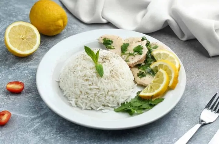 دجاج بالحمض والثوم