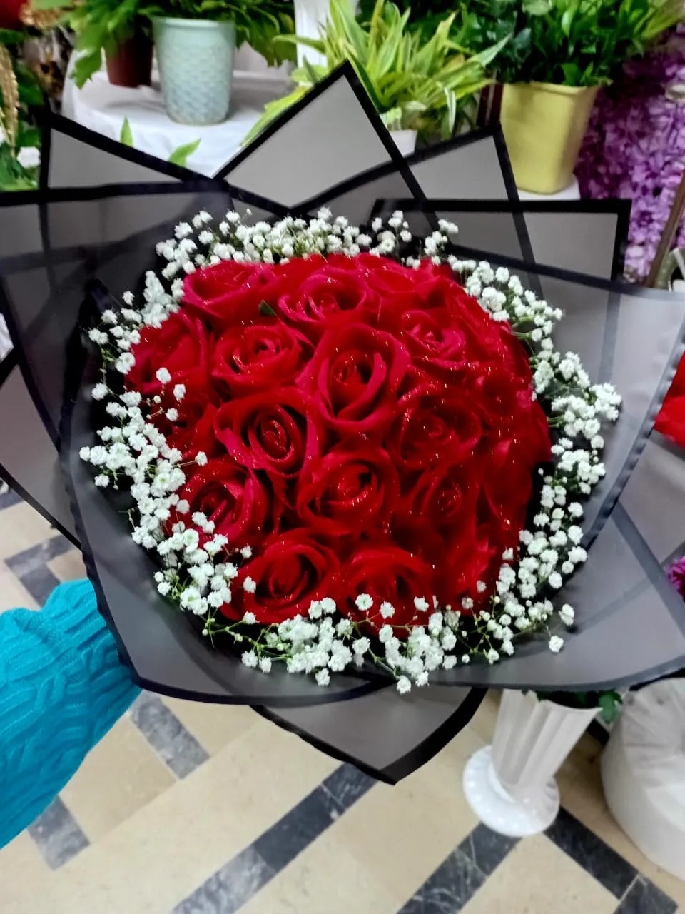 باقة ورد أحمر