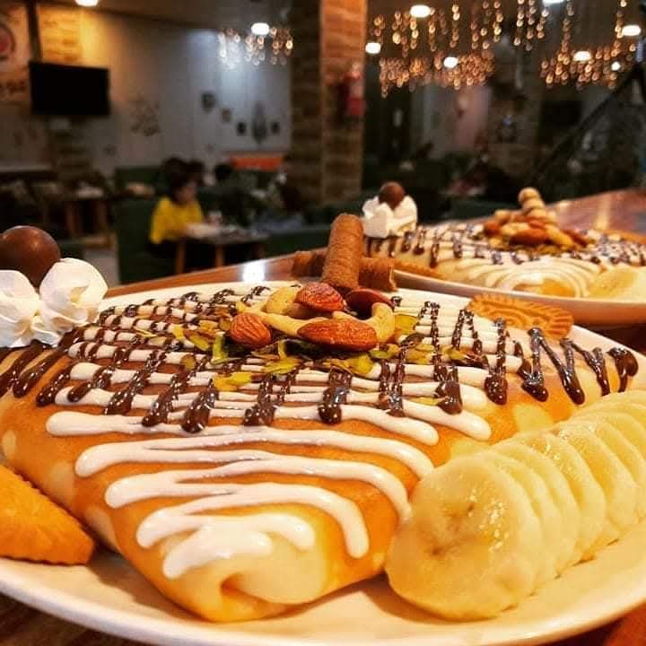 كريب قشطة ومكسرات