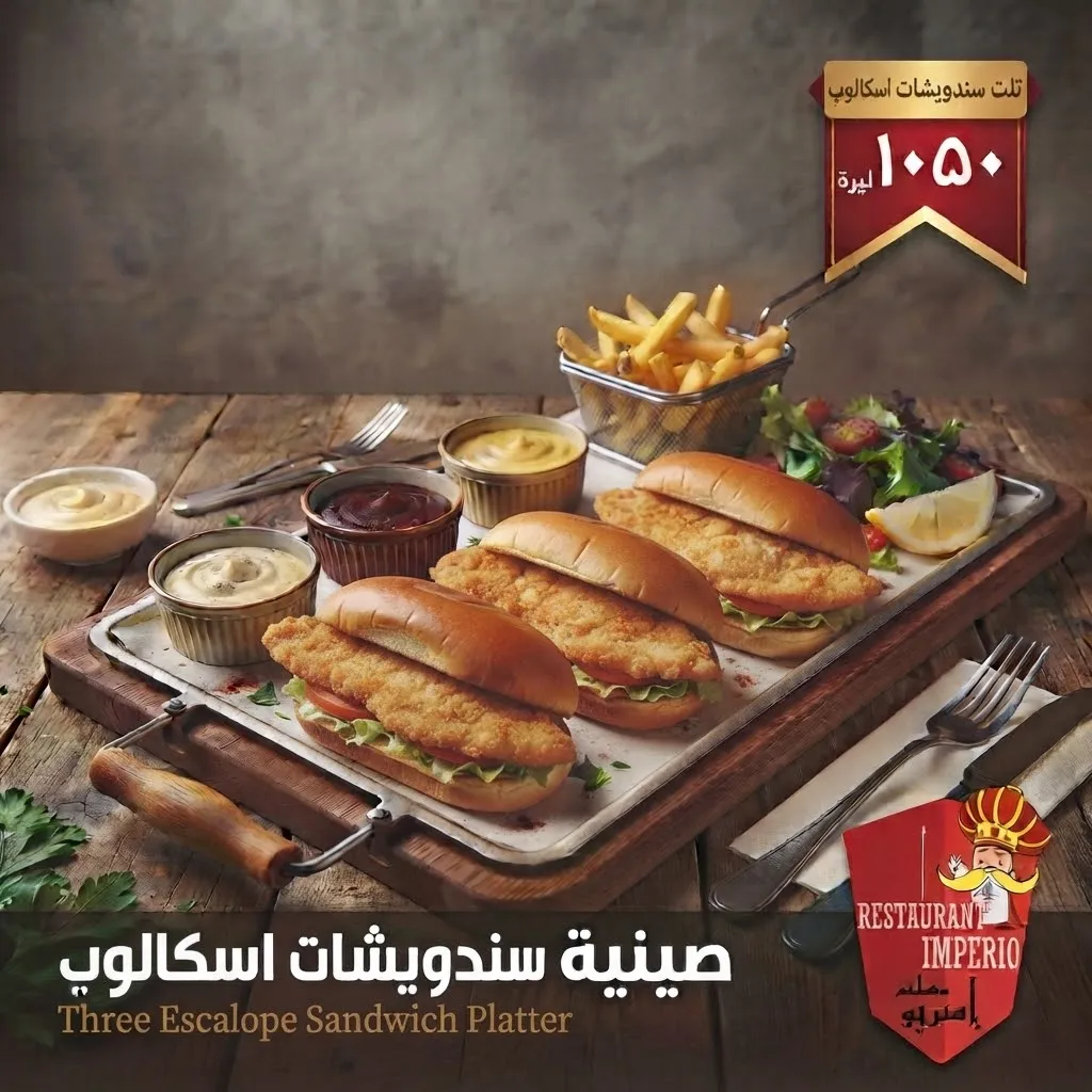 صينية ساندويش اسكالوب