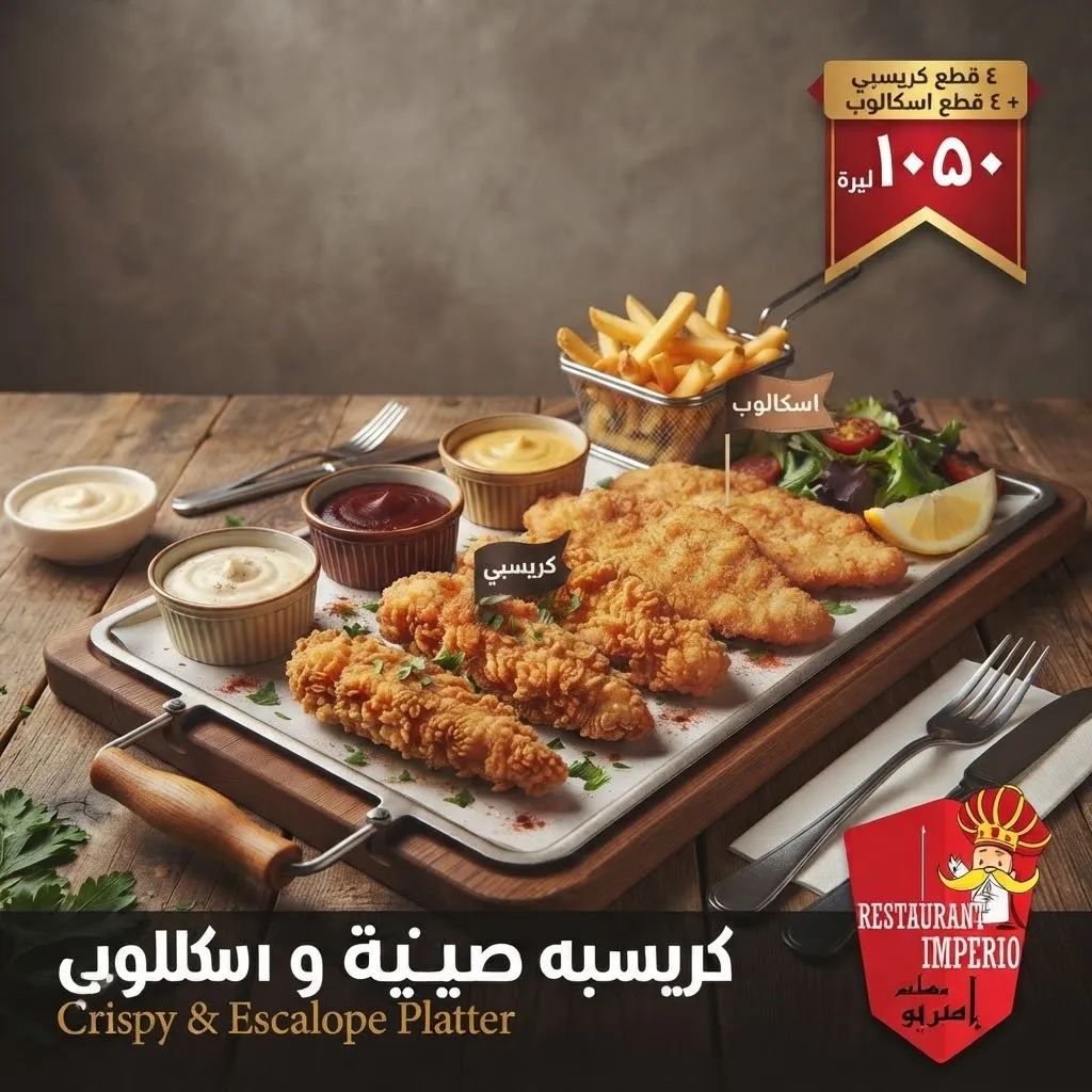 صينية كريسبي واسكالوب
