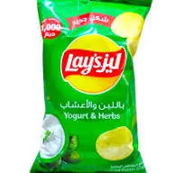 شيبس  ليز نكهة اللبن والاعشاب  100 غ
