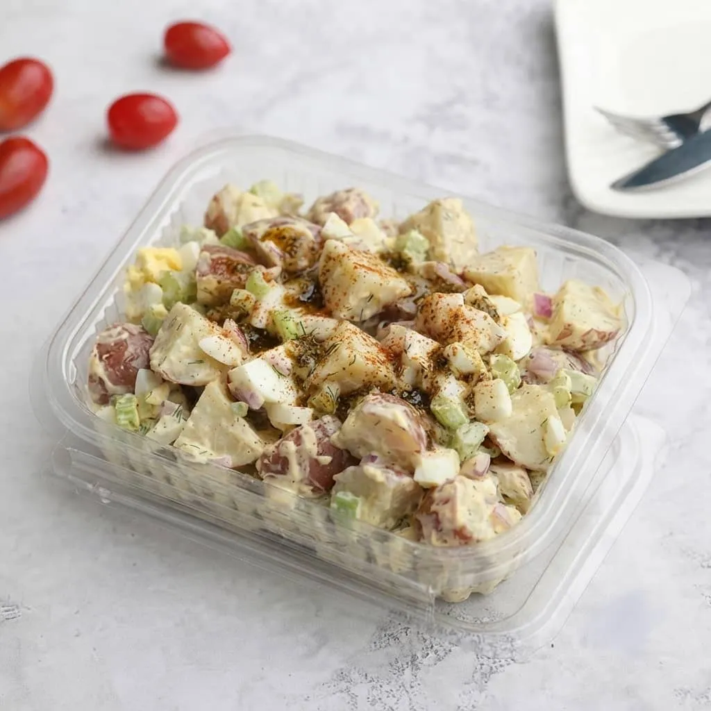 سلطة بطاطا بالصوص الخاص