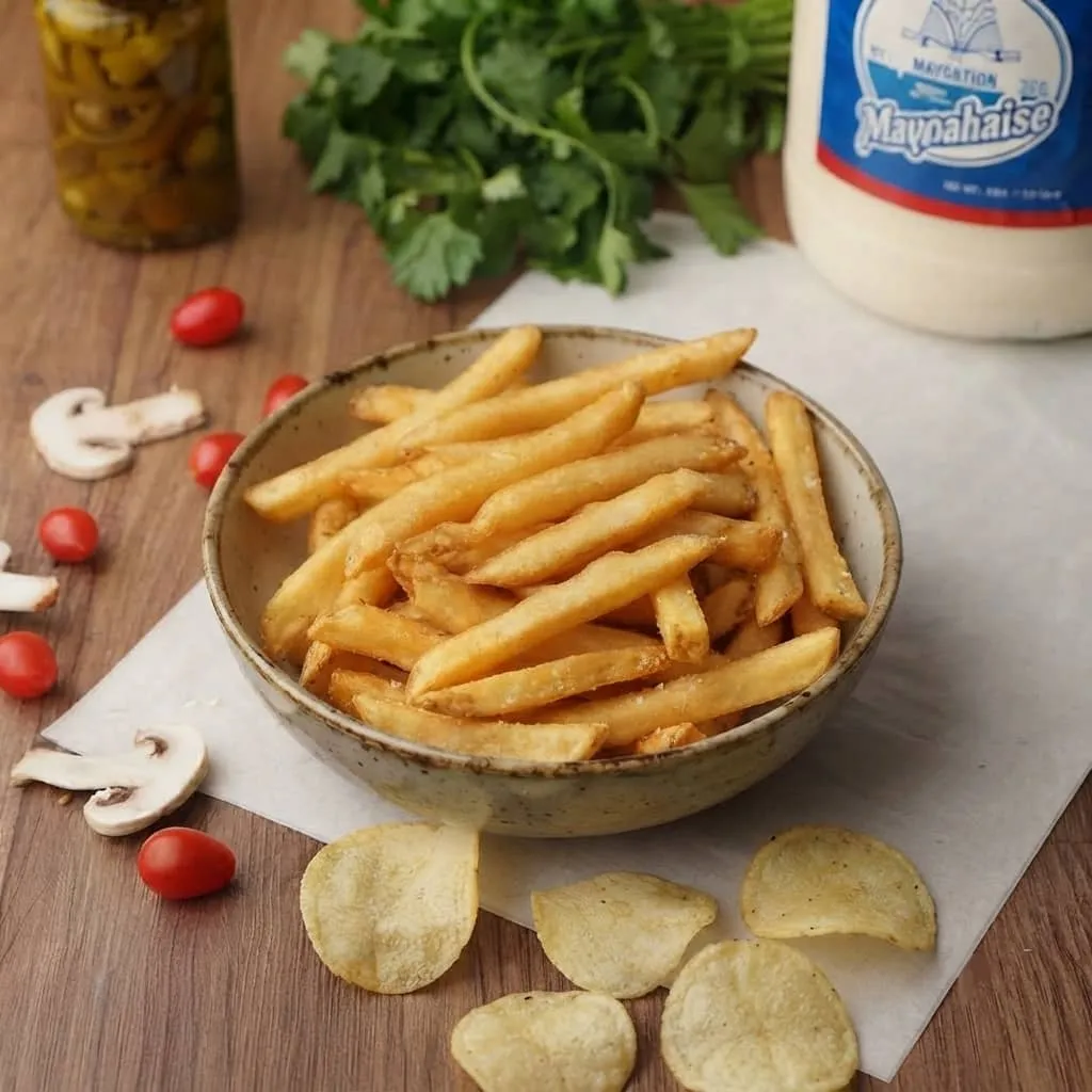 صحن بطاطا مقلية