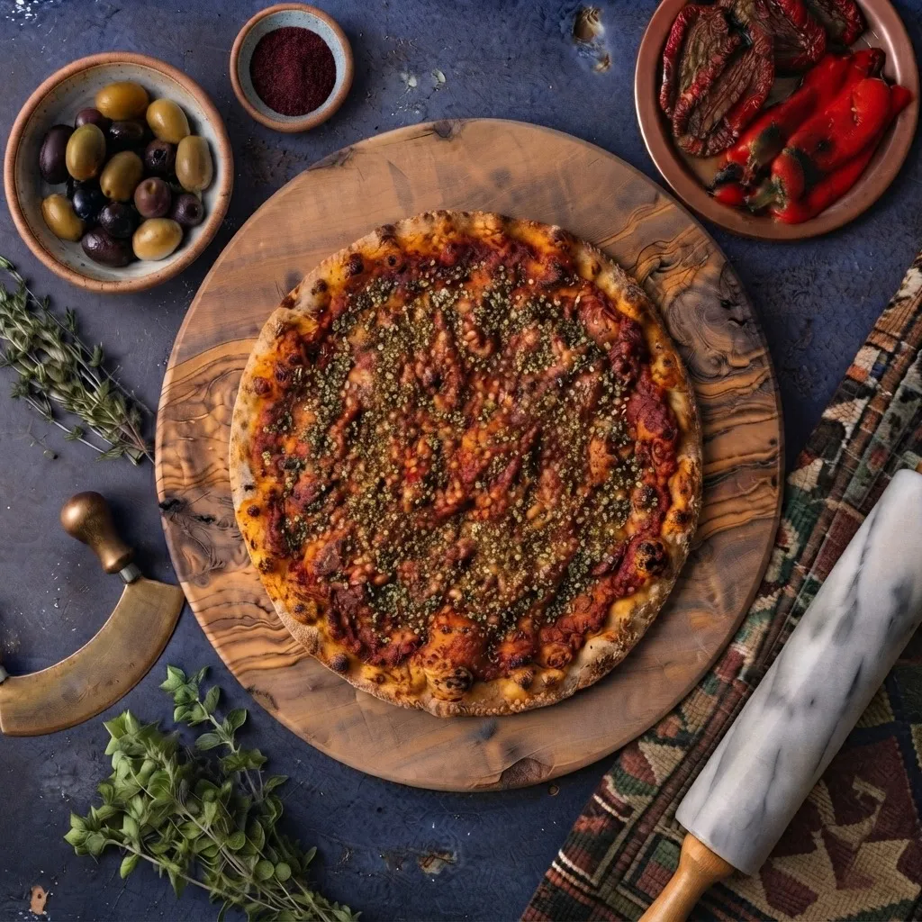 زعتر مع محمرة