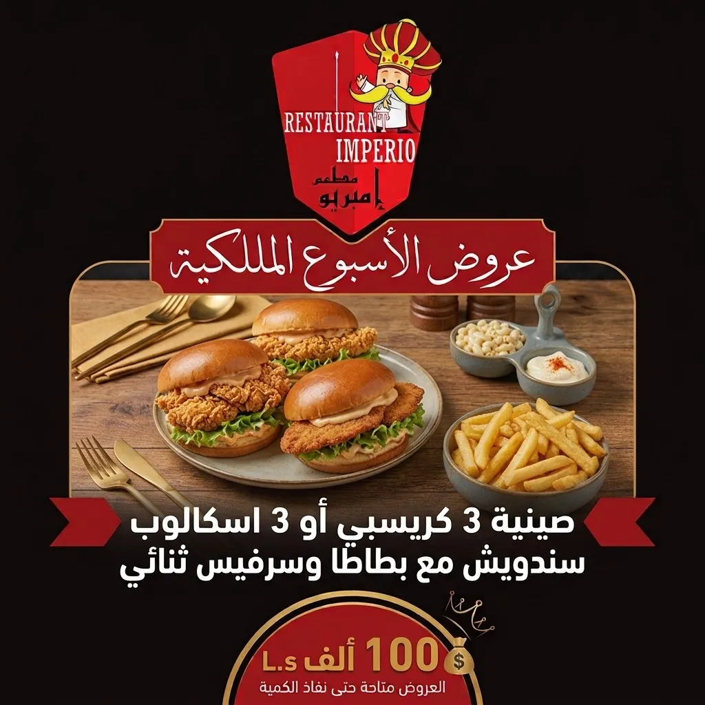 عرض صينية الكريسبي والاسكالوب