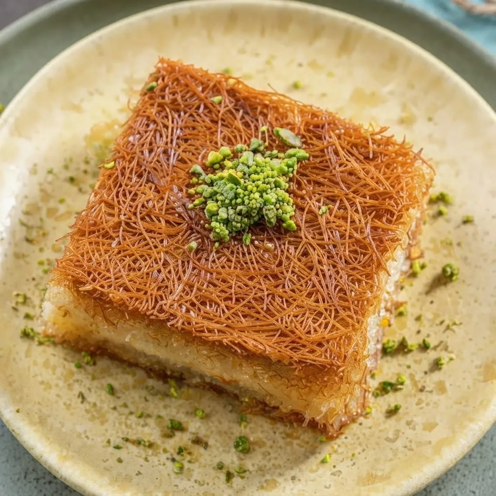 قطعة كنافة قشطة