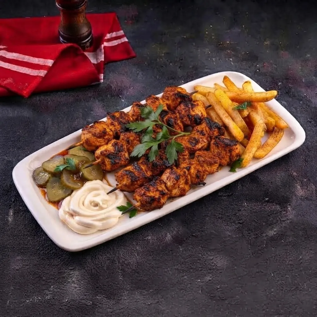 نص كيلو شيش طاووق مشوي