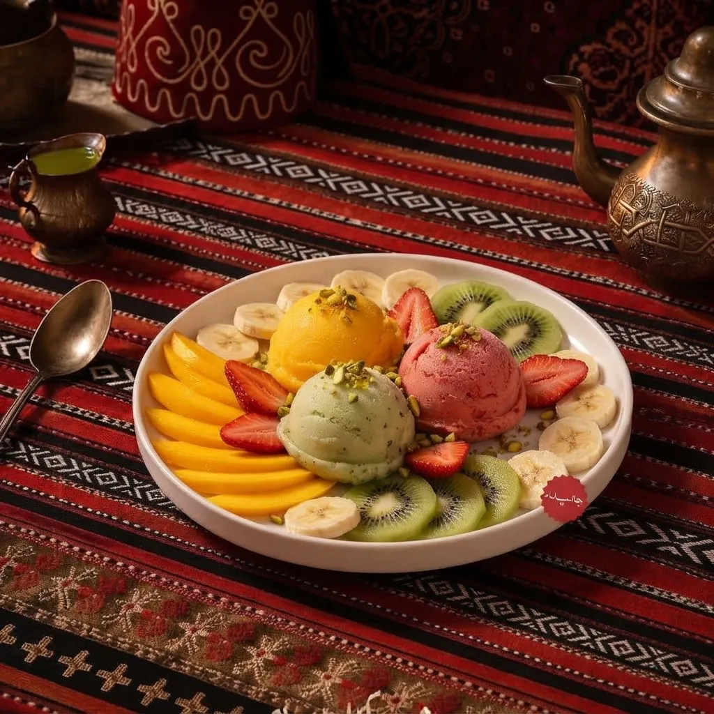 بوظة بالفواكه