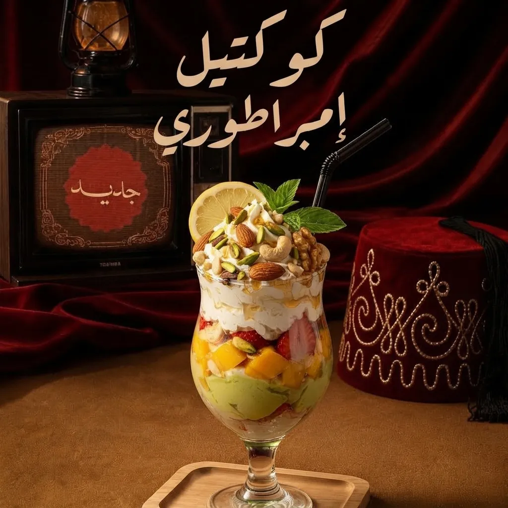 إمبراطور بالقشطة والمكسرات
