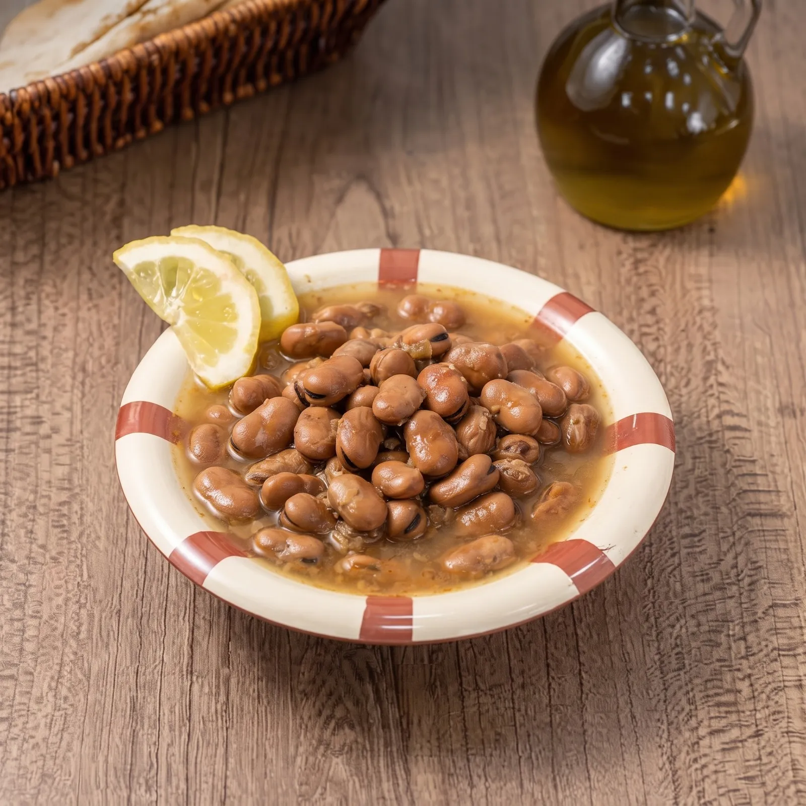 صحن فول سادة