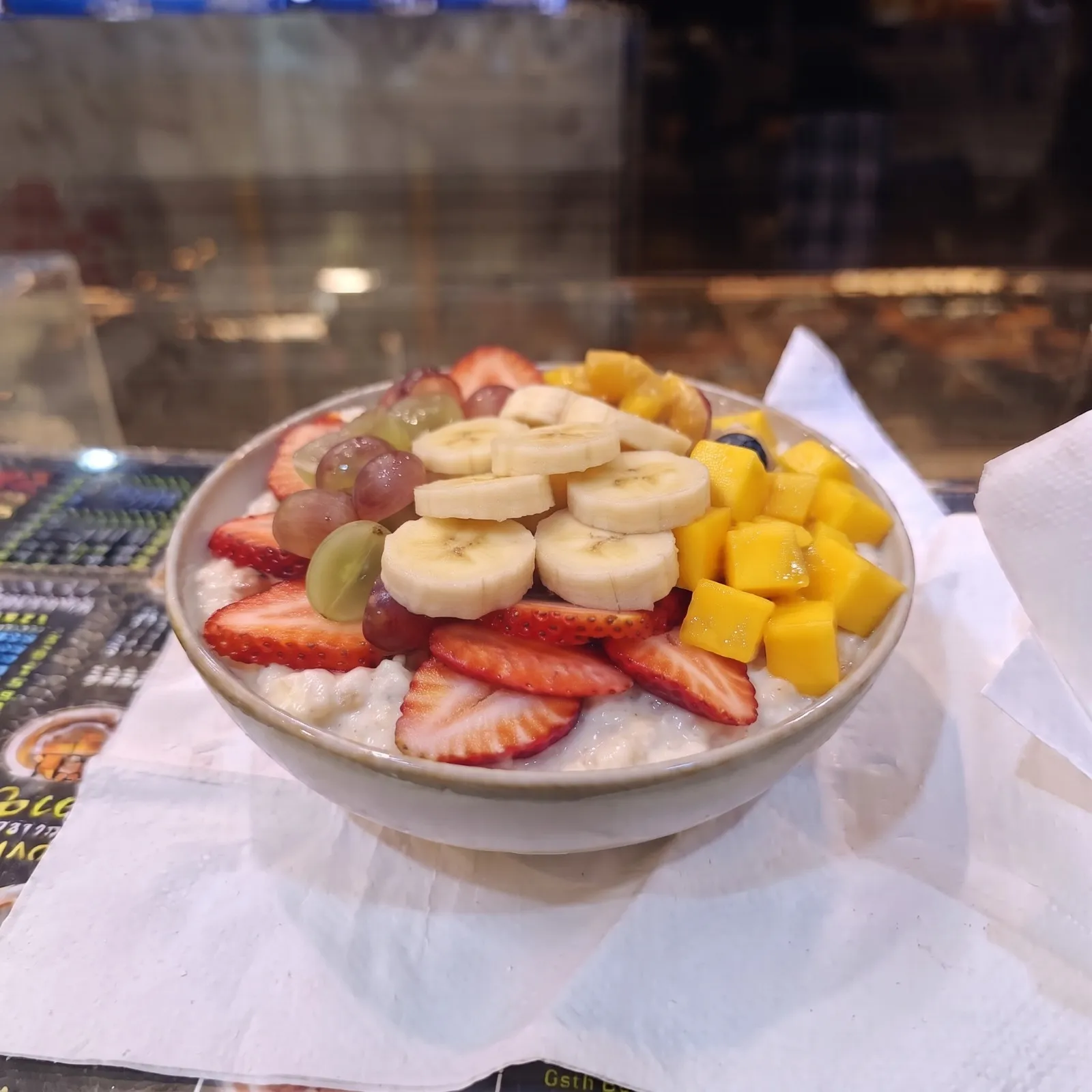 رز بحليب مع فواكه