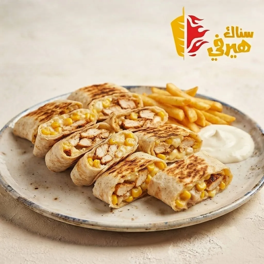 وجبة شاورما عربي عادية