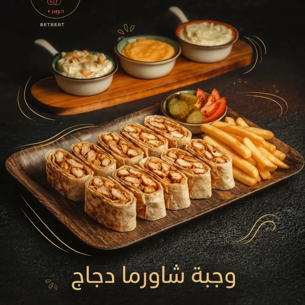 وجبة شاورما عربي