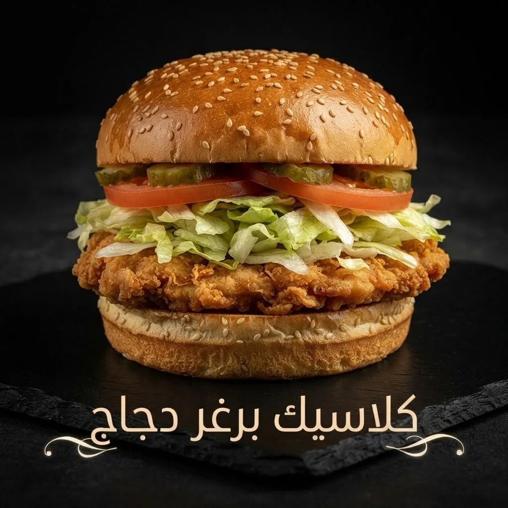 برغر دجاج كلاسيك