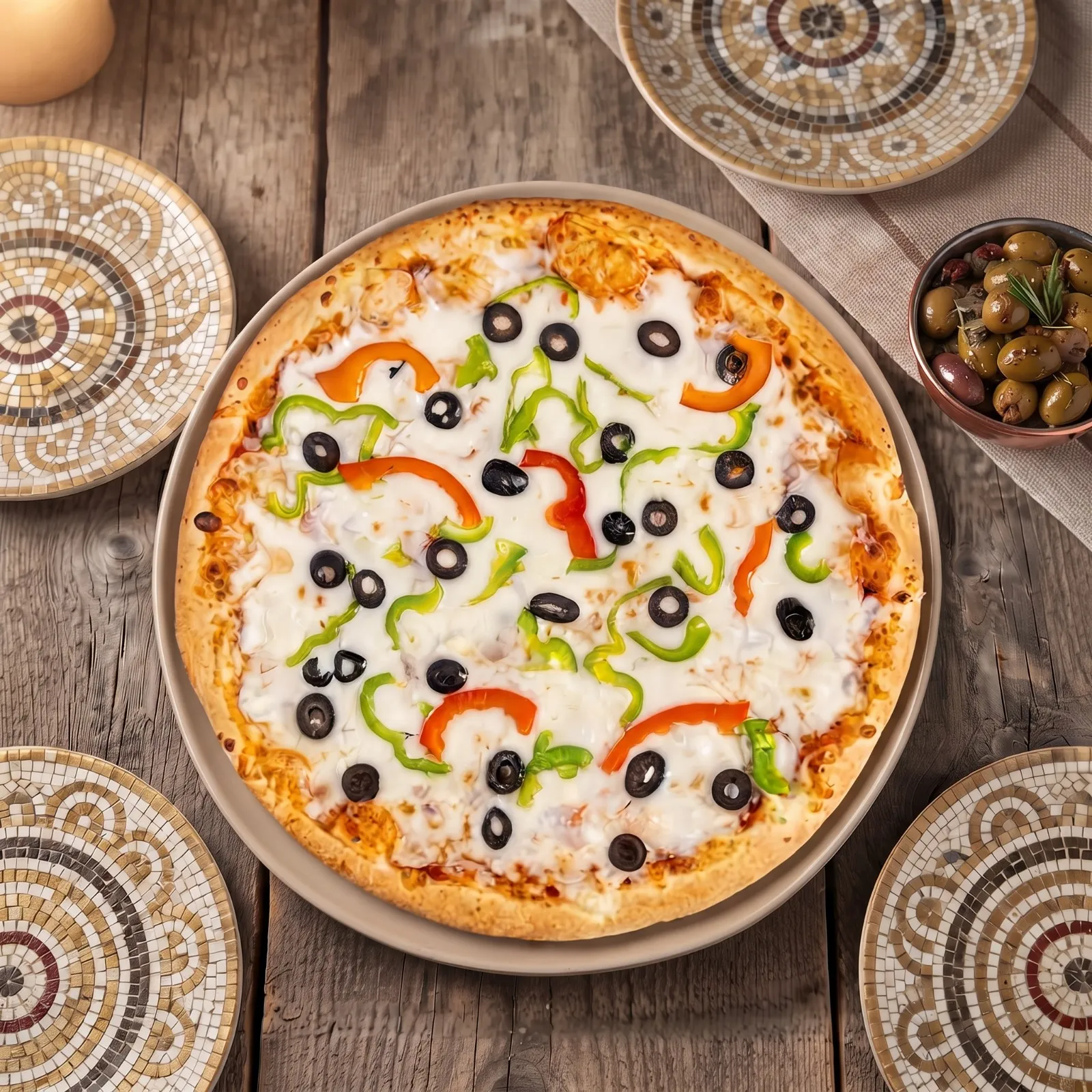فطاير بيتزا خضار