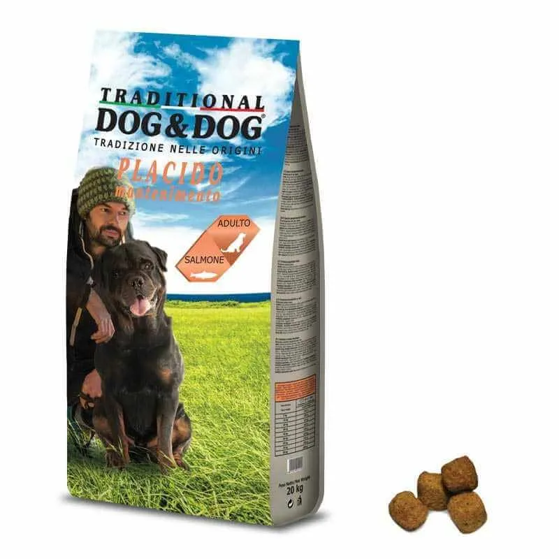 Dog&Dogدراي فود للكلاب البالغة بنكهة السلمو