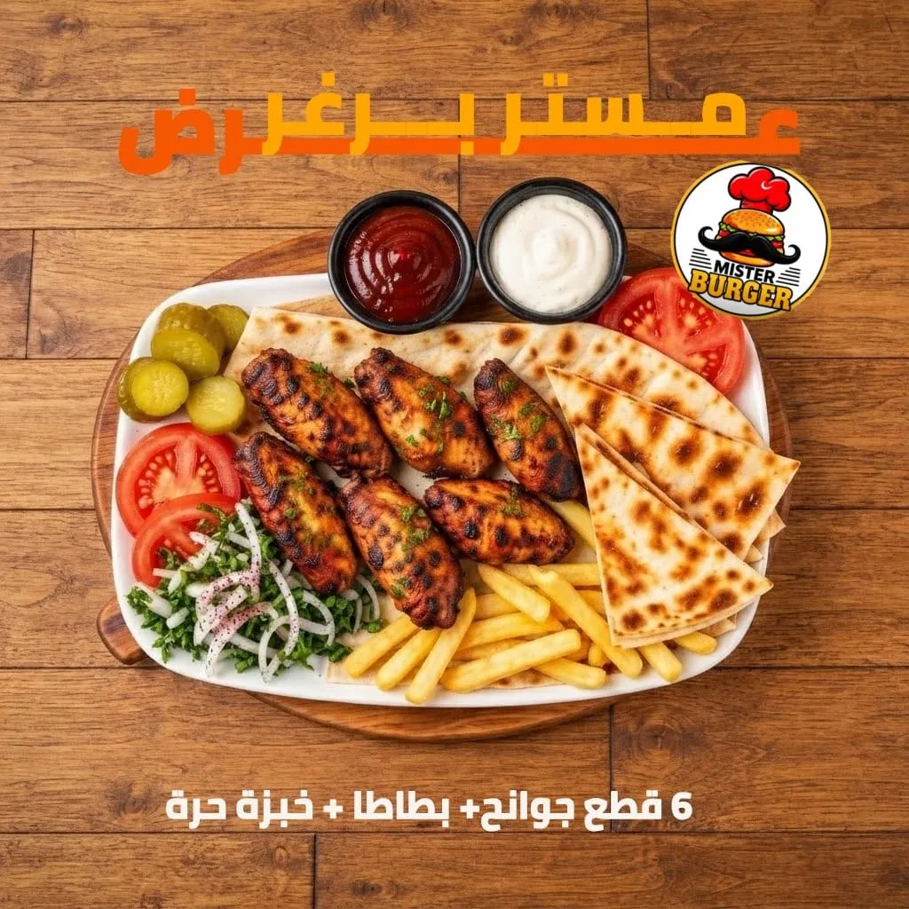 وجبة جوانح مستر المشوية