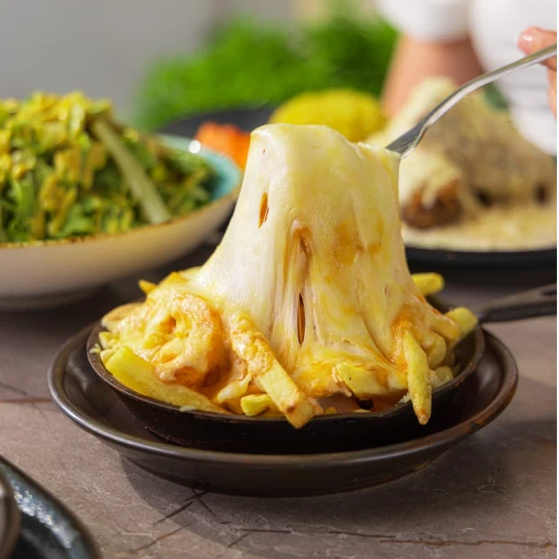 بطاطا بالكريمة و الاجبان