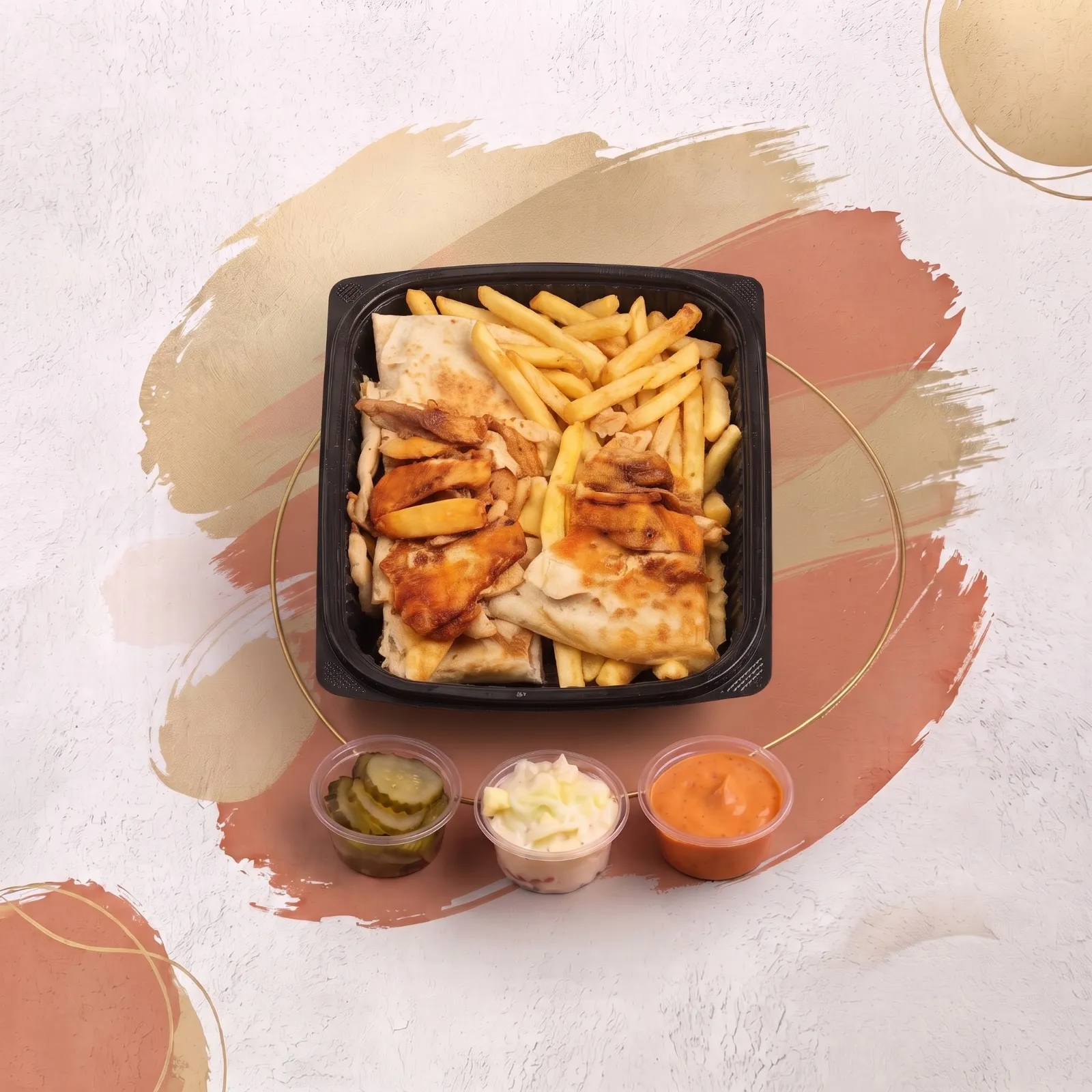 وجبة شاورما  عربي