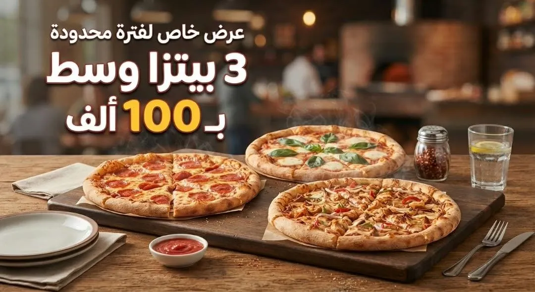 عرض البيتزا من ست الكل