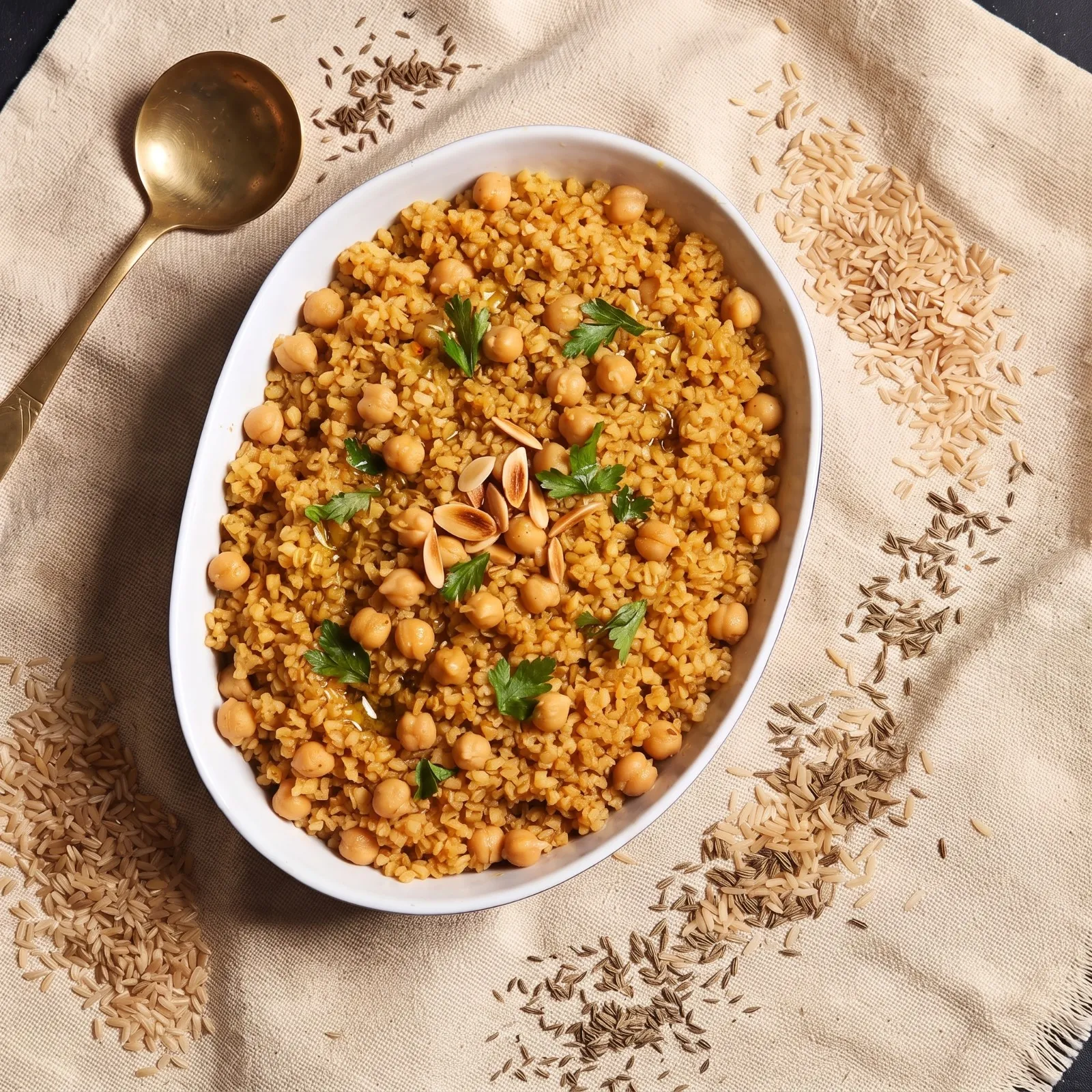 وجبة رز بحمص