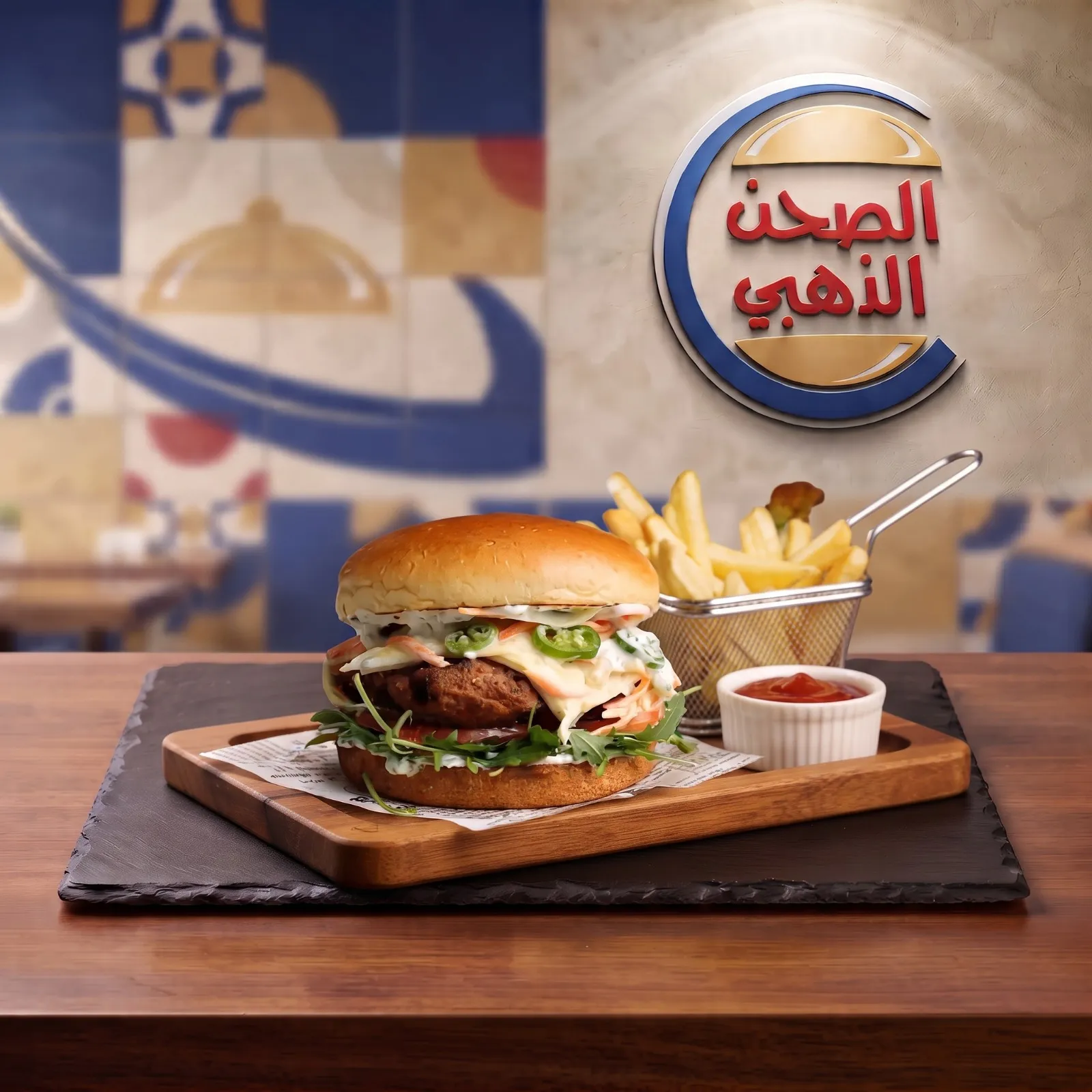 تشيز برغر لحم