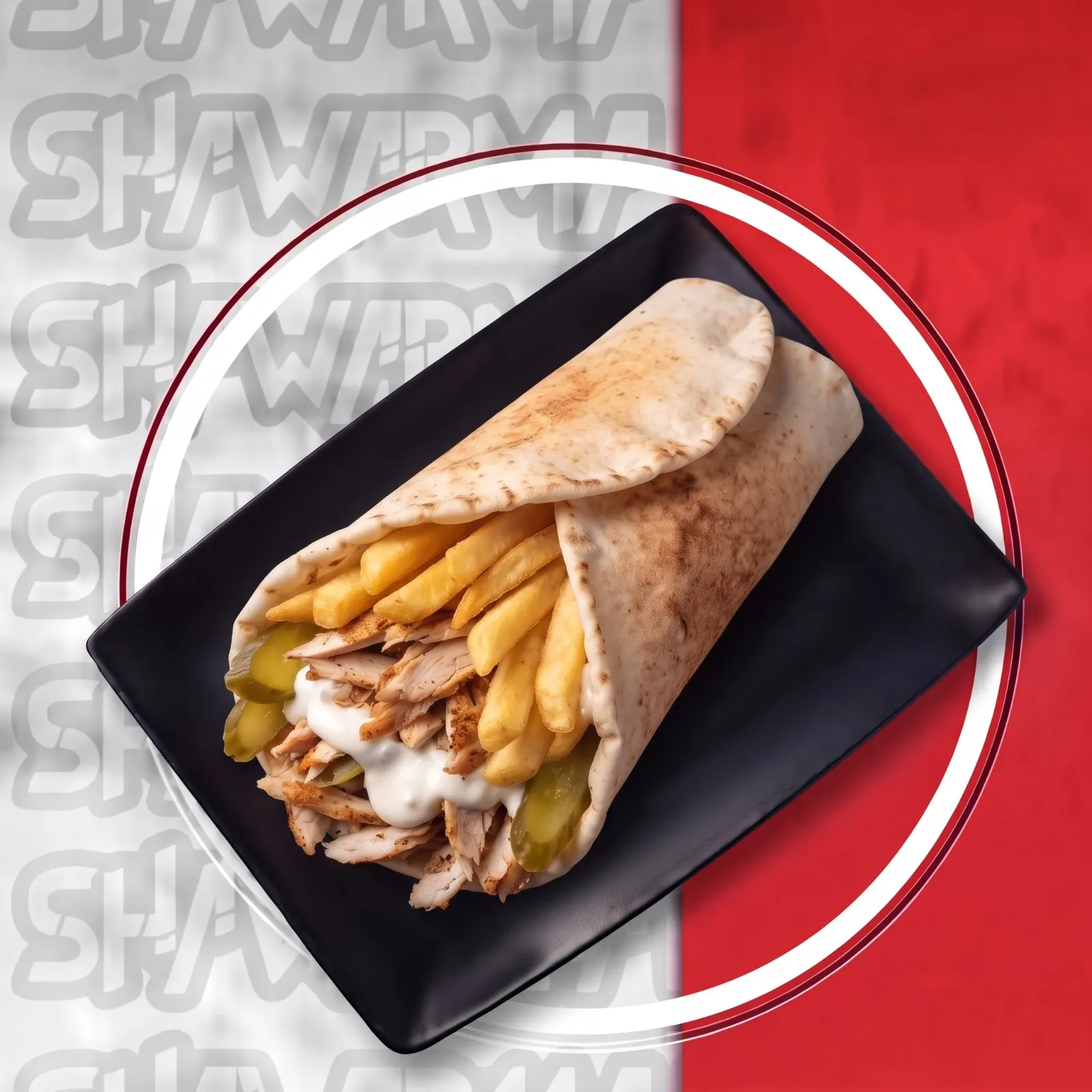 سندويش شاورما دجاج