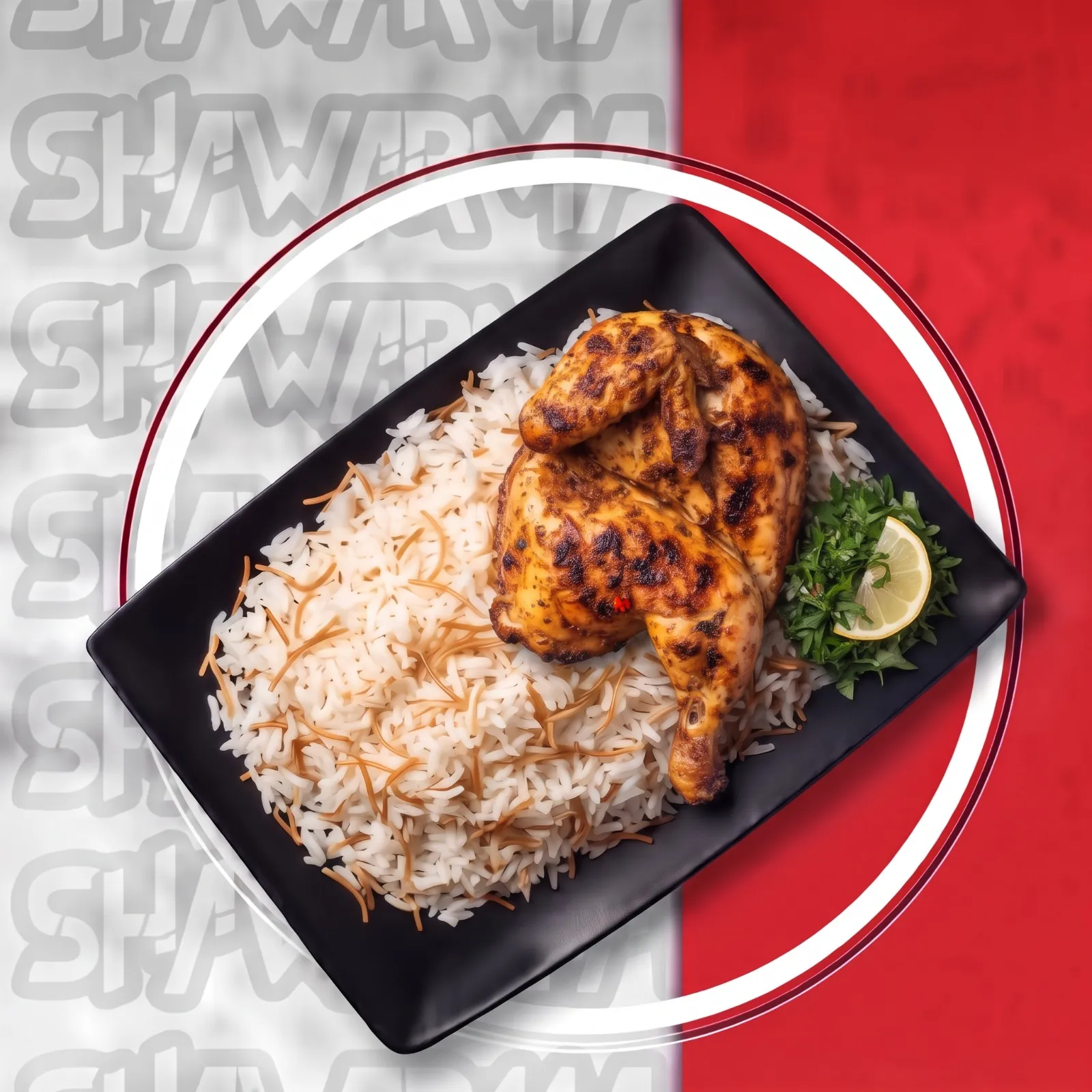 نص فروح مشوي مع رز